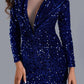 Sequin Abi Long Sleeve Mini Dress