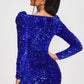 Sequin Abi Long Sleeve Mini Dress