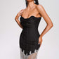 Black Glam Tara Bandage Mini Dress