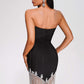 Black Glam Tara Bandage Mini Dress