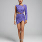 Violet Parsa Silver Rolled Mini Dress