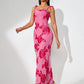 3D Floral Embroidered Knot-Strap Maxi Dress