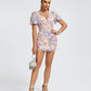 Helena Lace 3D Floral Mini Dress