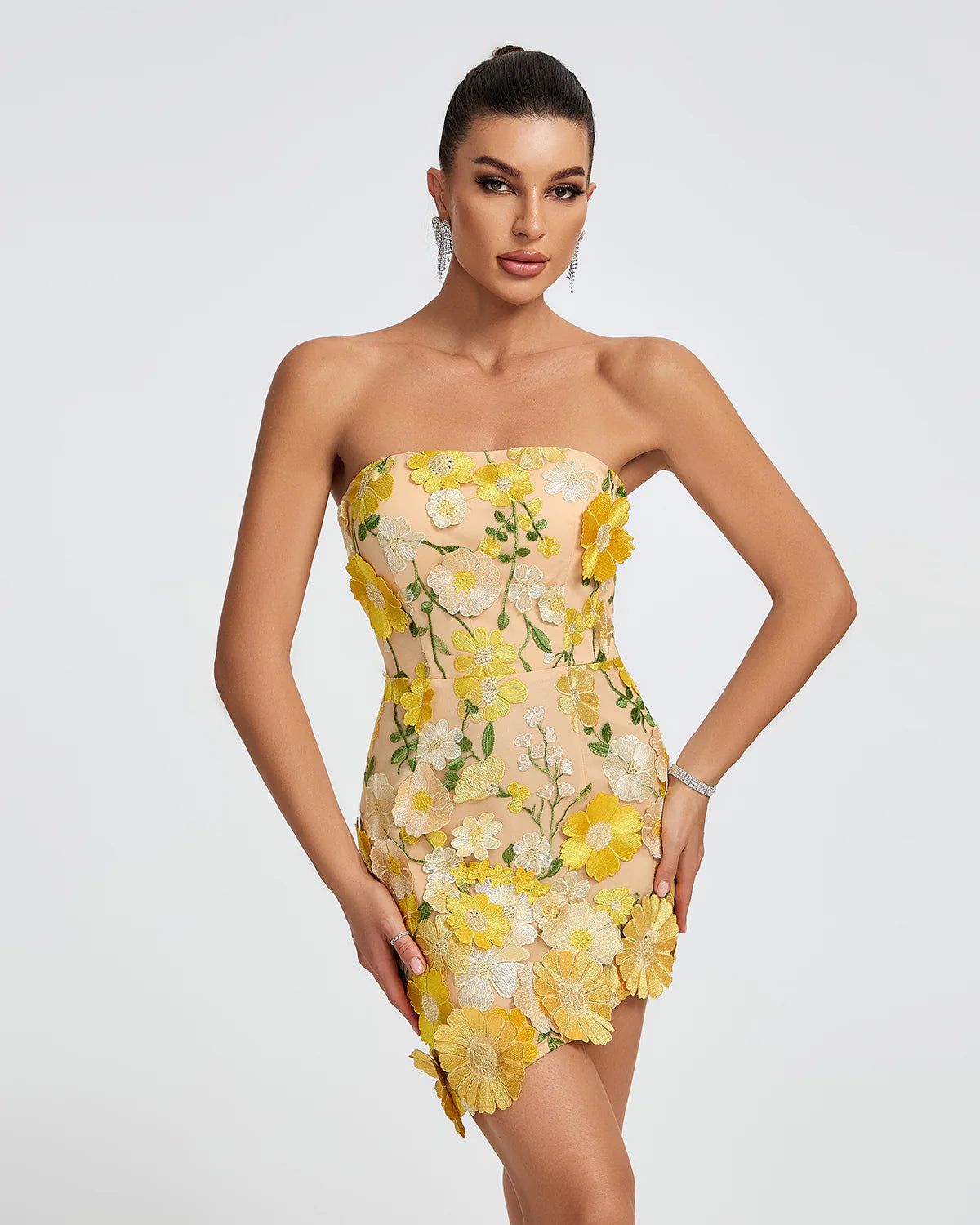 Summer Flower Mini Dress