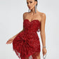 Huge Bowknot Sequined Mini Dress