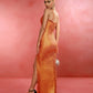 Metallic Orange Bafa Maxi Dress