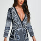 Pearl Dole Beaded Blazer Dress