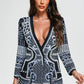 Pearl Dole Beaded Blazer Dress