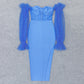 Nazanin Blue Midi Dress