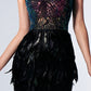 Mini Tala Sequin Feather Dress