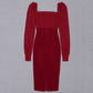 Mandana Midi Velvet Dress