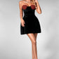 Ofelia Heart Rhinestone Corset Mini Dress