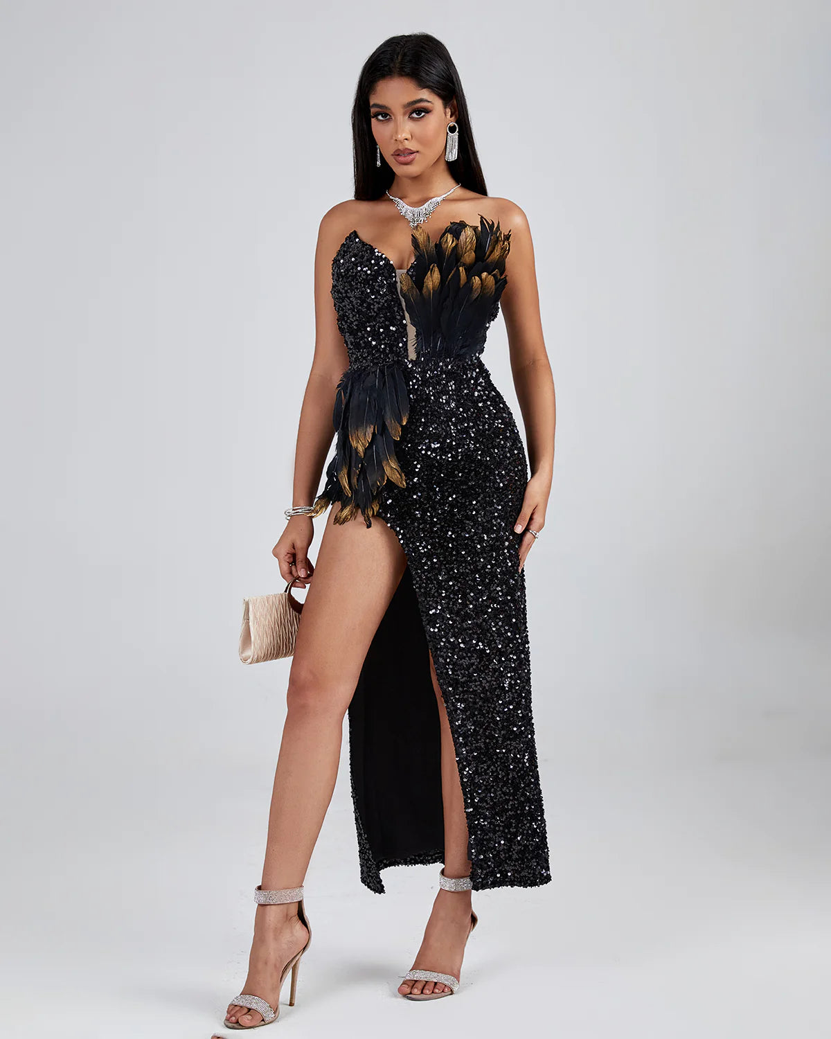 ghazi Midi Sequin Dress