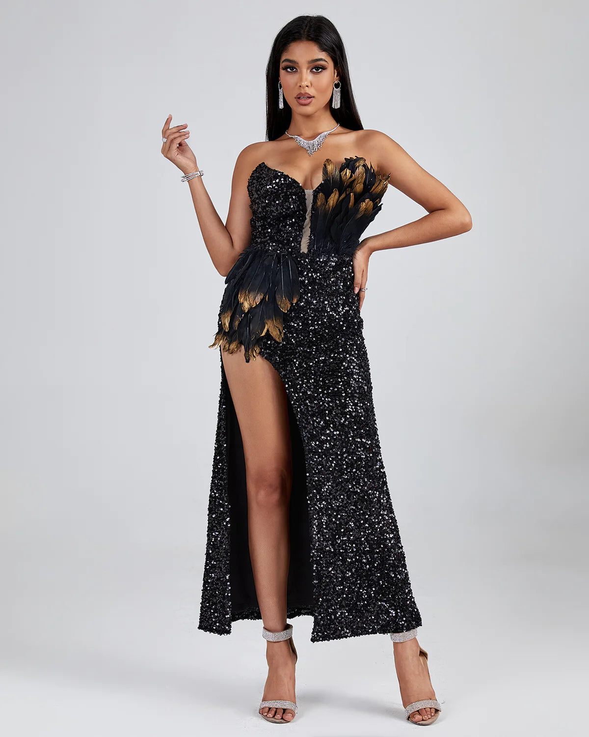 ghazi Midi Sequin Dress