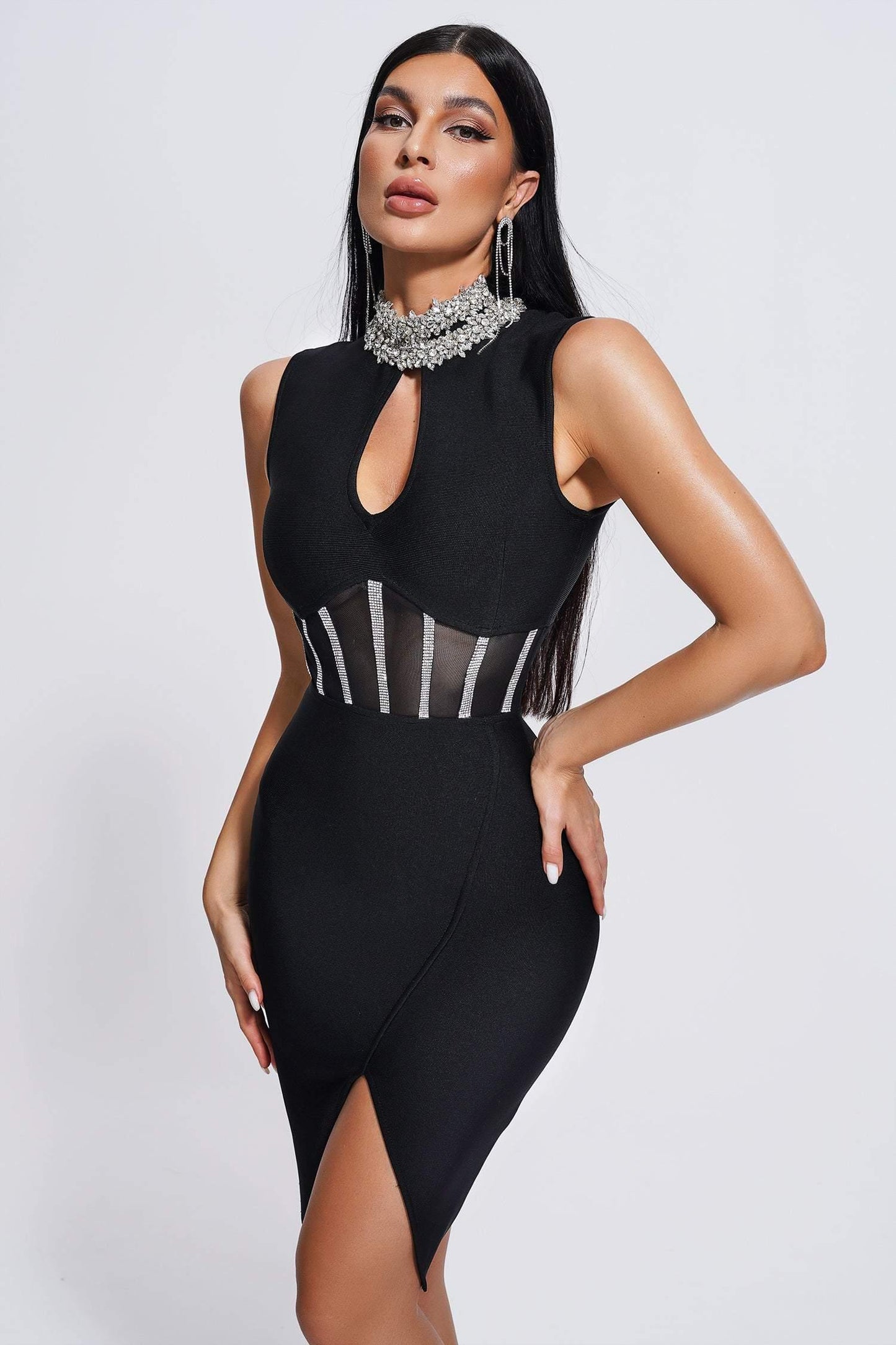 Megan Swan Bandage Midi Dress