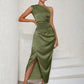 Mehri Midi Maxi Khaki Dress