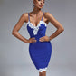 Abigail Midi Blue Bandage Dress