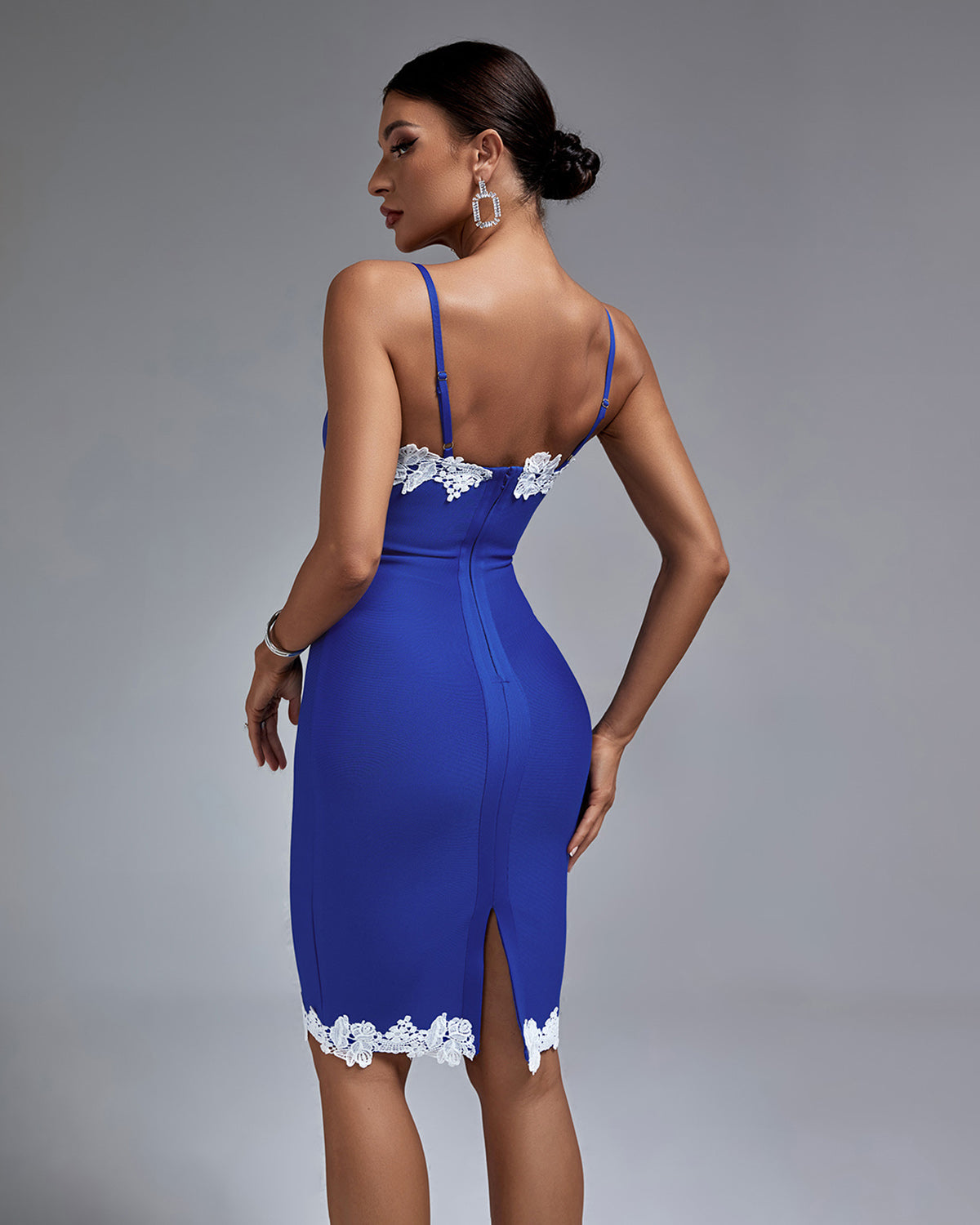 Abigail Midi Blue Bandage Dress