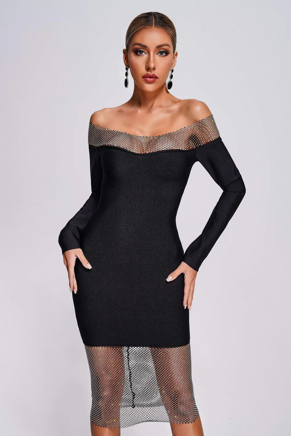 Nora Midi Mesh Dress