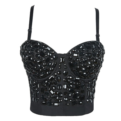Bustier Cami Corset Siah Sang