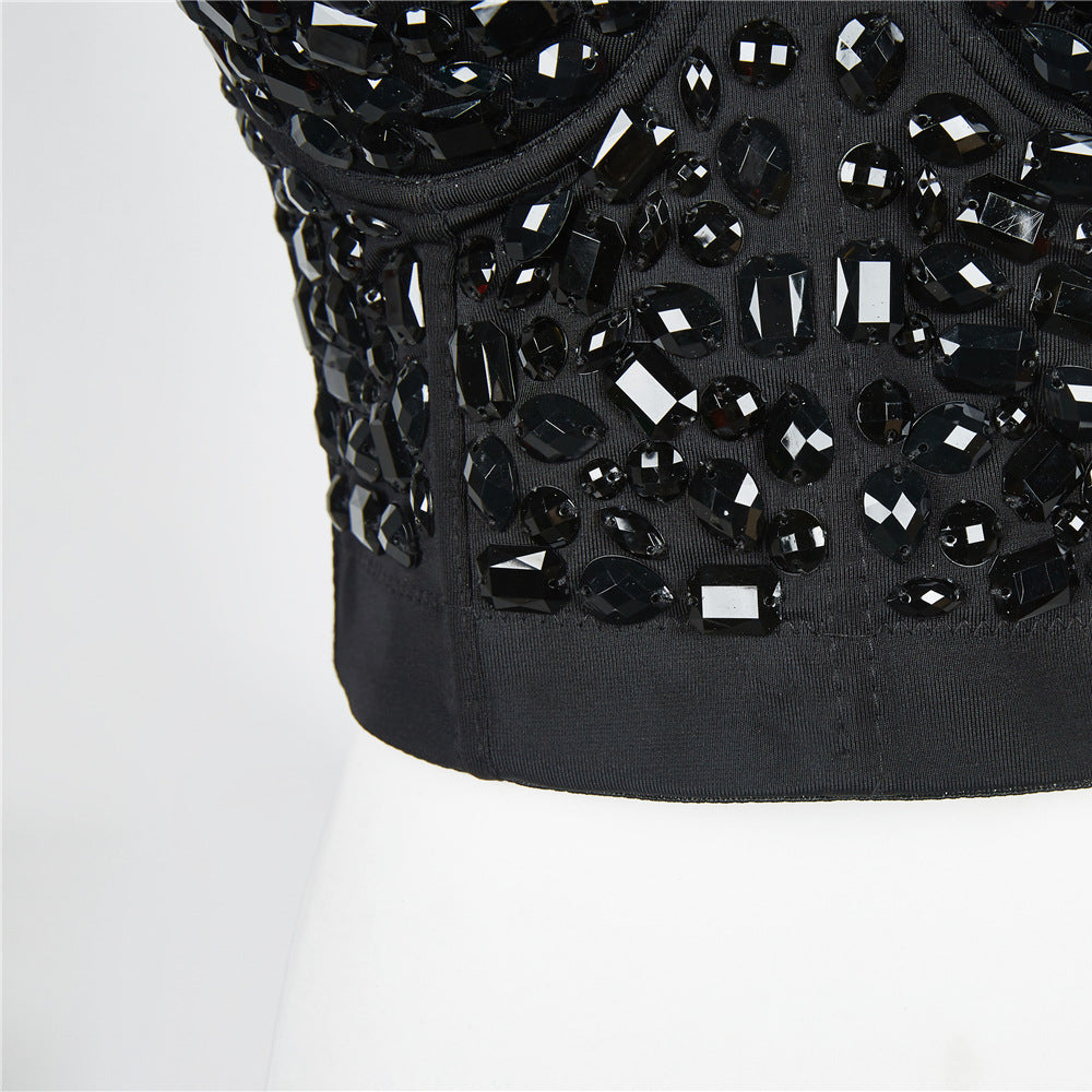 Bustier Cami Corset Siah Sang