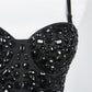Bustier Cami Corset Siah Sang