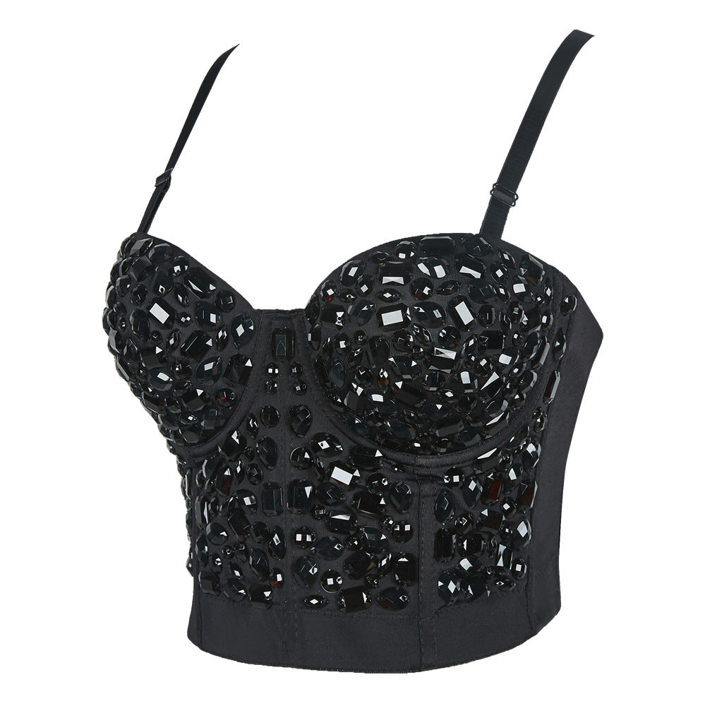 Bustier Cami Corset Siah Sang