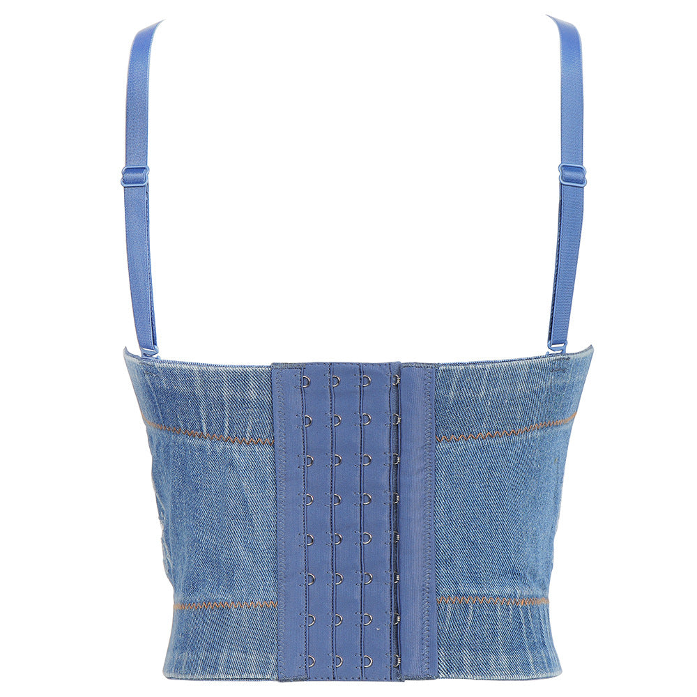 Bustier Cami Corset Denim