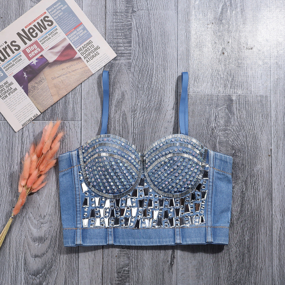 Bustier Cami Corset Denim