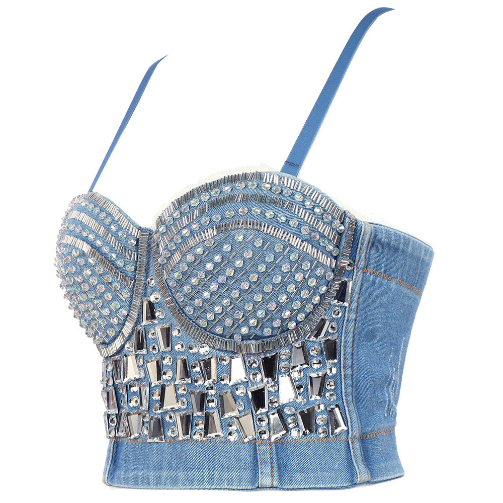 Bustier Cami Corset Denim