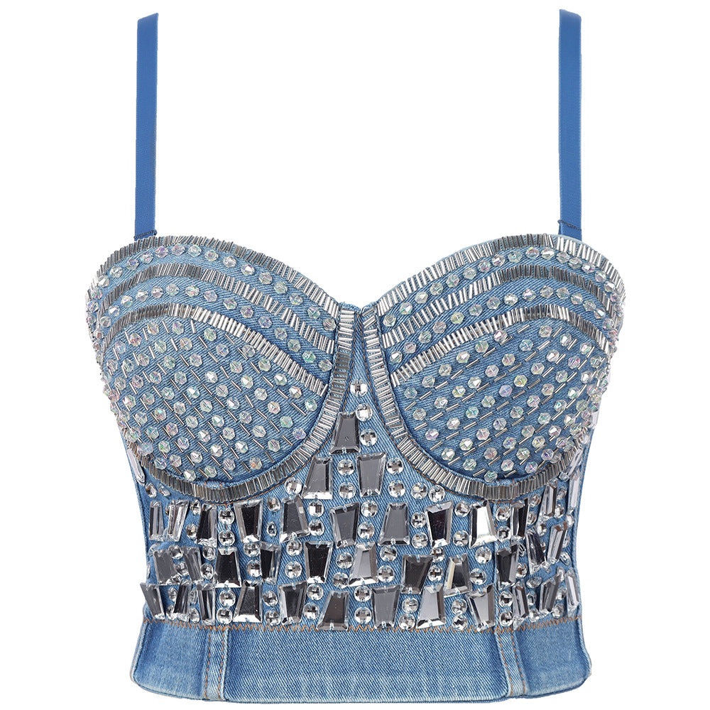 Bustier Cami Corset Denim