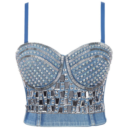 Bustier Cami Corset Denim