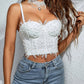 Bustier Cami Corset Sefid Par