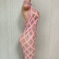 Handmade Crystal Barbie Pink Maxi