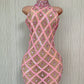 Handmade Crystal Barbie Pink Maxi