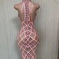 Handmade Crystal Barbie Pink Maxi