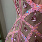 Handmade Crystal Barbie Pink Maxi