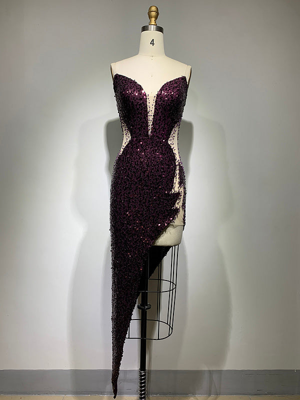 Jigari Sexy Beaded Maria Midi Dress