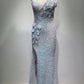Sequins Royal Sefid Maxi Dress