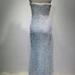 Sequins Royal Sefid Maxi Dress