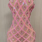 Handmade Crystal Barbie Pink Maxi
